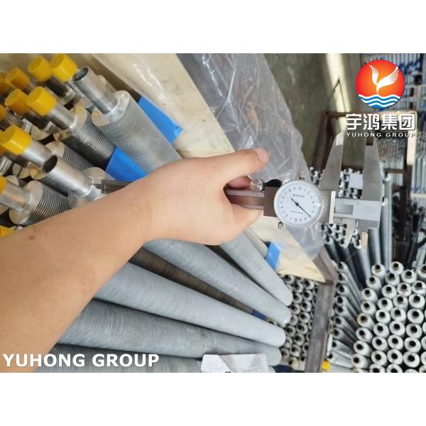 L Type Wound Finned Tube ASME SA249 TP316L With Al1100 For Air Cooler