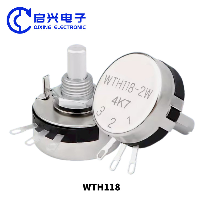 WTH118-2W 100k Dual Gang Potentiometer с переключателем углеродного линейного переменного вращения
