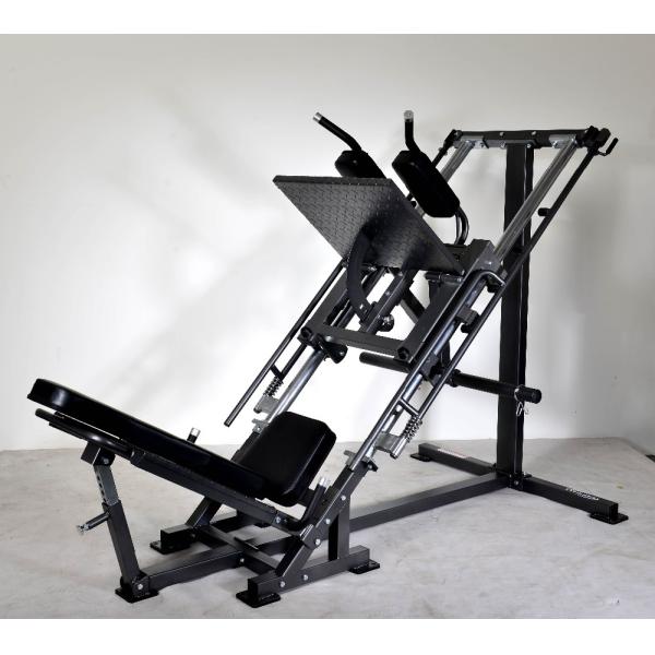 Multifunctional Gym Equipment for Fitness Leg Press and Hack Squat in Grey/Black