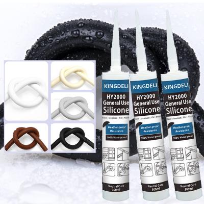 Vedador neutro de múltiplos propósitos do silicone, colagem clara do silicone para resistente UV de vidro