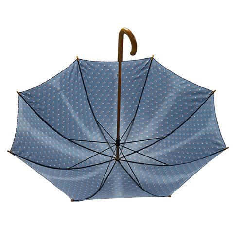 Цветок напечатал деревянный зонтик ткани Pongee ручки j вала