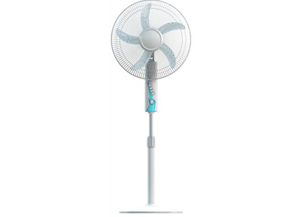 16 Inch Electric Stand Fan 2 Round Pin Plug 3 ABS Blades With Timer CB