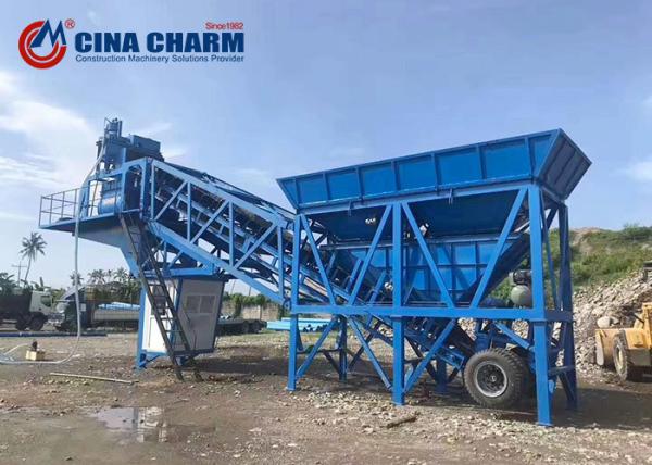 Planta do cimento dos fabricantes de planta YHZS35 planta de tratamento por lotes concreta móvel de tratamento por lotes concreta móvel da mini