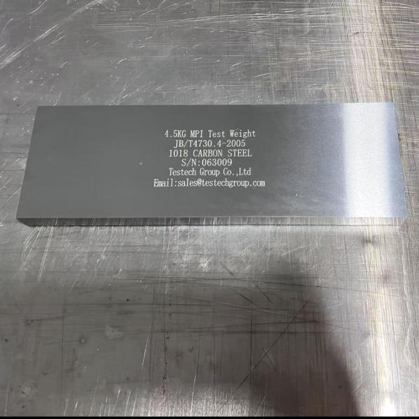 4.5kg 12kg 18kg 118N 177N Lifting Force Test Block for MPI Magnetic Particle Inspection Calibration