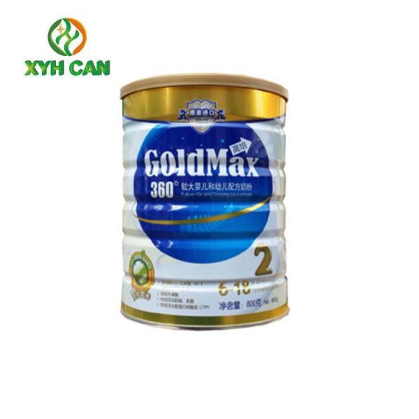 O padrão de ISO do GV de Tin Can FDA do pó de leite em volta das latas do folha de Flandres para o leite pulveriza o empacotamento