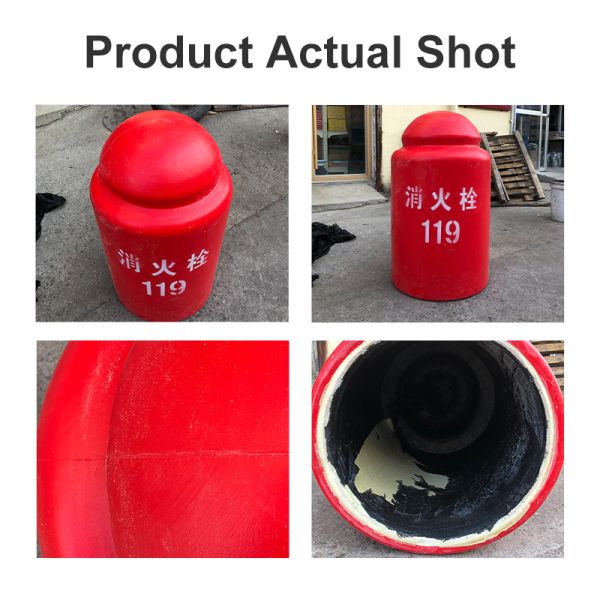 4cm Thick Fire Hydrant Insulation Cover, Fiberglass Outer Shell with Polyurethane Thermal Insulation Material, Waterproof Freeze Proof Fire Hydrant Protective Cover, 50*50*83cm Outdoor Fire Safety Ant