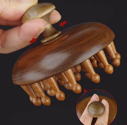 Scalp Massager Brush for Hair Growth Wooden Wide Tooth Hair Brush 1 Year Shelf Life