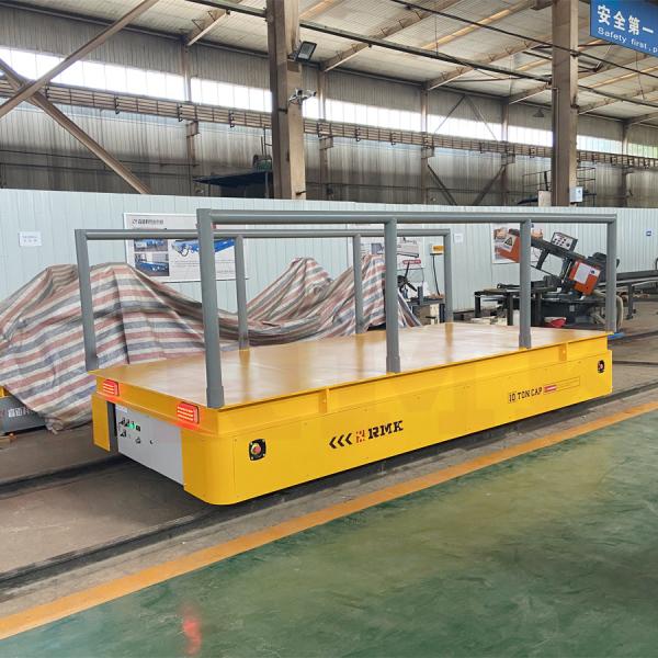 Industrial Steel Pipe Remote Control 10 Tons Material Rail Transport Cart