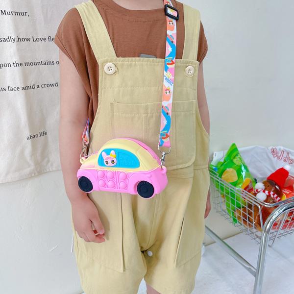 Автомобильный прочный силиконовый кошелек с монетами и легкий портфель для макияжа