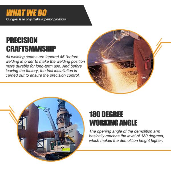 Рука расширения подрыванием достигаемости прочного экскаватора раздела прямой связи с розничной торговлей 3 фабрики длинная для ПК SK CAT ZX SANY