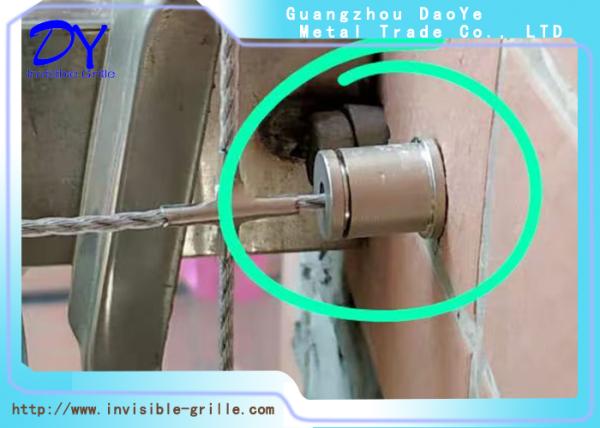 Construcción de rejilla invisible para ventanas 12 1 y superficie de cable de acero de nailon para una durabilidad duradera