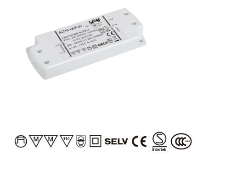 White 15W Switching Power Supply , 24V / 12V DC Constant Voltage Led Driver
