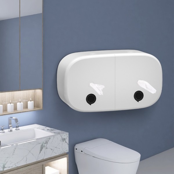 Manual Center Feed Dispenser Wall Mount Toilet Tissue Paper Dispenser ABS Plastic