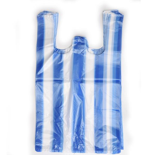 Sac à ordures portable à gilet noir épaissi pour produits ménagers de conception personnalisée