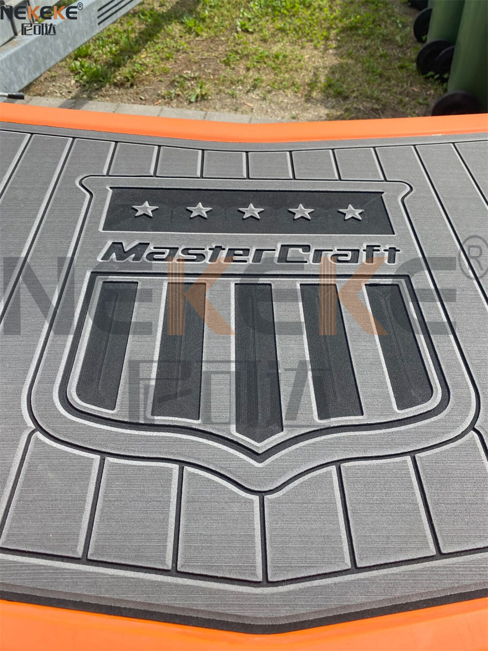 2008 MasterCraft X-2 Swim Platform EVA Faux Teak Deck Mat Marine Flooring Pad