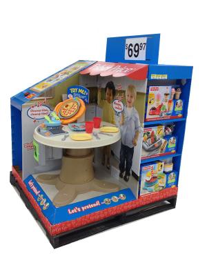 Custom Corrugated Cardboard POP Counter Displays Retail Store Pallet Display Stands