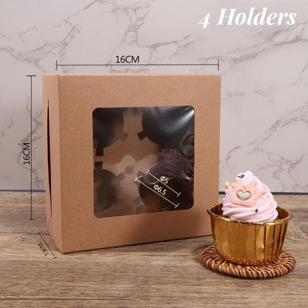Paper Cupcake Boxes with Lining 12 Hole Package Size 57.00cm * 47.00cm * 37.00cm