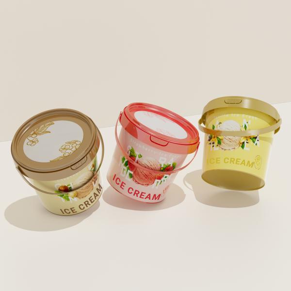Bottes en PP de qualité alimentaire pour le beurre de karité Chocolaterie à éplucher Sauces alimentaires et boissons Transparent