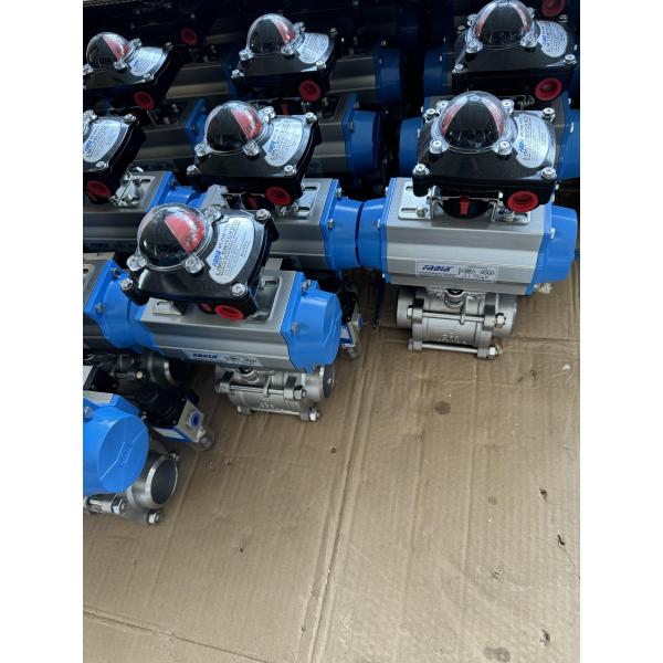 Пневматический шаровой клапан Актуатор Задние сварки Водяной резервуар Шаровый клапан Контрольный клапан Коррозионностойкая нержавеющая сталь