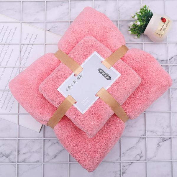 300 GSM Коралловое шерсть Лицо Банное полотенце набор для дома гостиничный спа от OEM производителей
