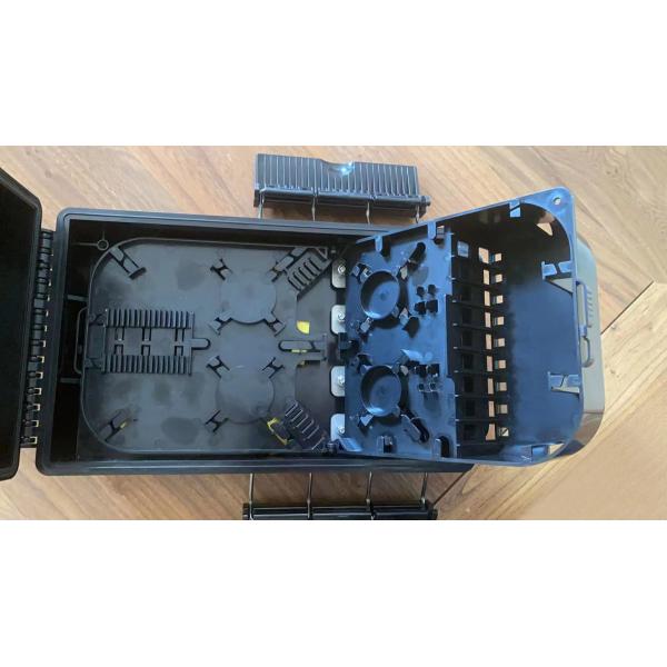 Fábrica de fibra óptica NAP Caja De Terminal 36 núcleos Ftth Caja de separación de fibra óptica FAT Negro ABS PC