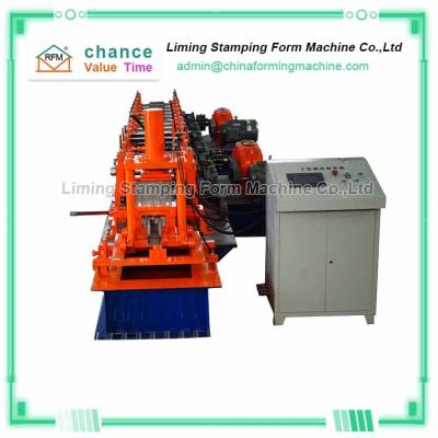 Punching Shelf Column Plc Metal Roll Forming Machine 8m/Min