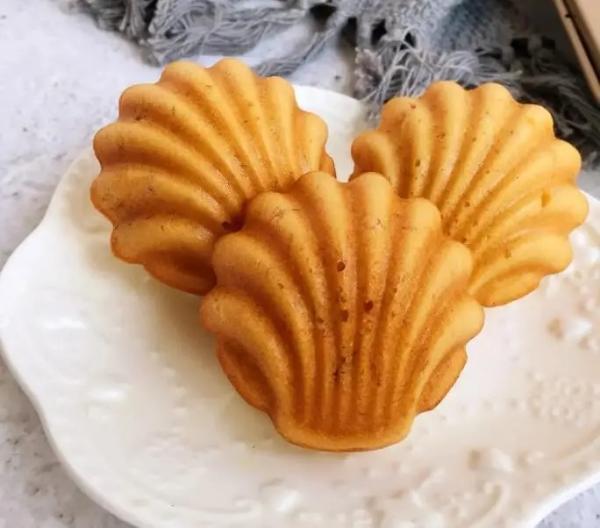 Panela de bolo em forma de concha de alumínio Equipamento de padaria comercial Preto