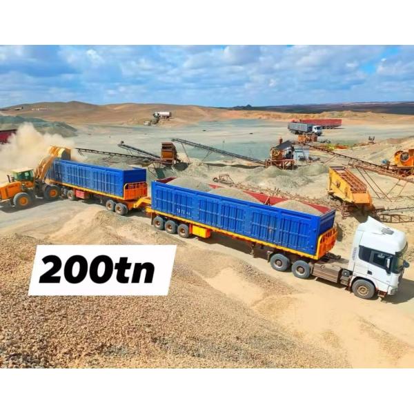 Long Distance Transportation 4 Axles Heavy Duty Flatbed Semi Trailer Truck and 12 Twist Locks