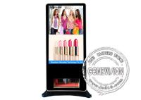 quiosco elegante del tacto 55inch con el espectador de pie interactivo de la publicidad de Android del limpiador de zapatos con software de manejo del telecontrol