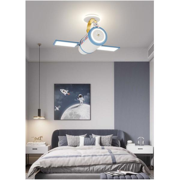 Cartoon Plane Children'S Room Intelligent Ceiling Light Full Spectrum LED Eye Protection Bedroom Light