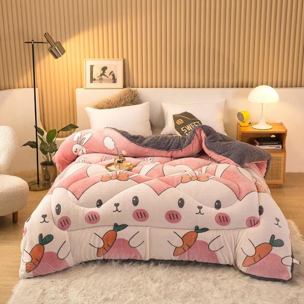 Exemplo Sustentável Super Suave Quilt de Inverno Aconchegante Aconchegante de Veludo Suave
