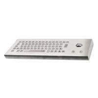Clavier en acier inoxydable avec souris trackball optique