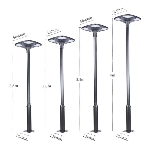 IP65 Courtyards LED intelligent Outdoor Garden Solar Light High Brightness Solar Street lamp