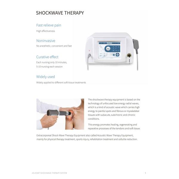 Professional Shockwave Therapy Machine For Pain Management And Injury Treatment