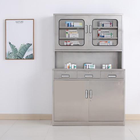Armário de exposição da medicina das gavetas da sala 3 do exame, armários médicos Lockable do armazenamento