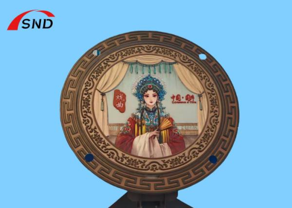 Ductile Iron Painted Round Manhole Cover Pressure Grade Class 250