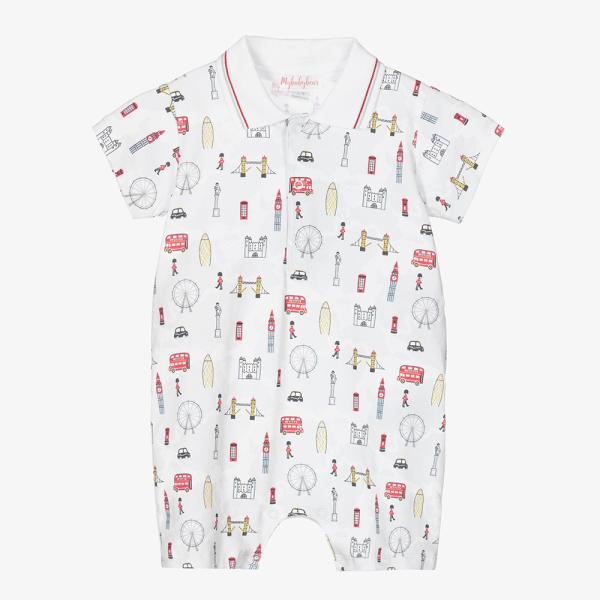 Baby boys summer clothes 100% cotton Polo Collar Baby Romper custom bodysuits Printed Body Suit Baby clothes for Newborn
