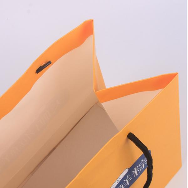 ROHS 300gsm Kraft Paper Shopping Bags ODM Eco Paper Bag