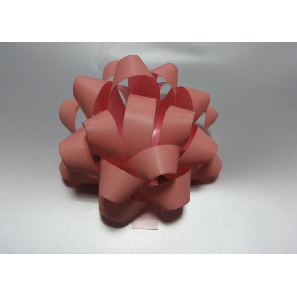 90U - 200U Thickness Gold gift bows , 3mm - 150mm width Christmas wrapping bows