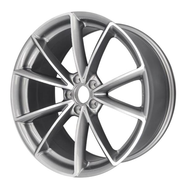 PCD 5X112 17 Inch Wheels CB 66.45 Silver A356.2 Aluminum Audi Replica Rims