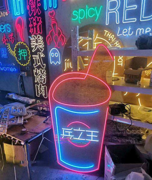 Hot sale custom have fun led neon sign fashion wall hanging restaurant cafe bar xmas neon light