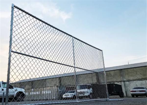 8FT X 50FT Chain Link Fabric Fence With Razor Barbed Wire For High Level Security