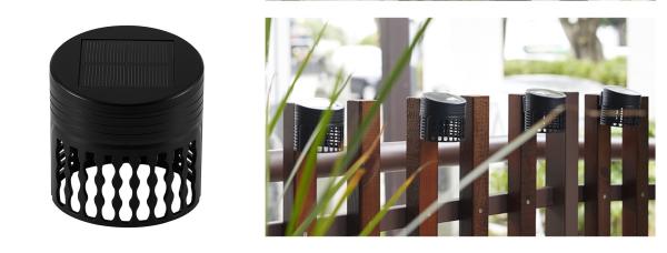Forma redonda da mini luz exterior impermeável ambiental solar da cerca do diodo emissor de luz das luzes do jardim