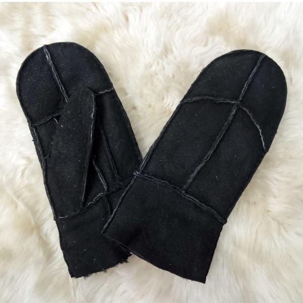 Manufacture customized lamb fur women men mitten lining shearling sheepskin mitten glove