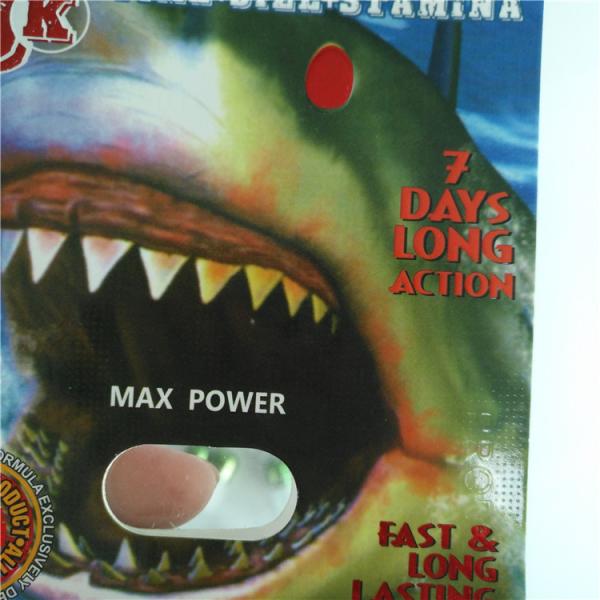 Paper Blister Card Packaging Male Enhancement Pills Pack With Plastic Bullet