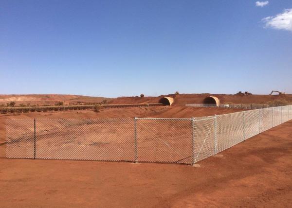 SS 5ft High Chain Link Fence , 20m/Roll Cyclone Mesh Fencing