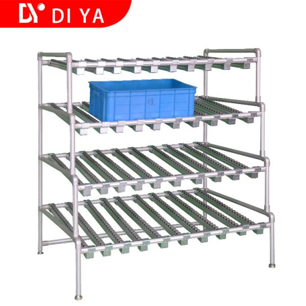 Industrial Profile DY9 Aluminium Extruded Sections Chromed PE Lean Pipe Connector