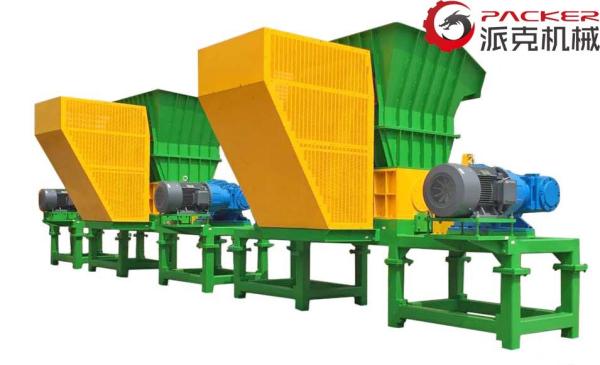 Biological Double Shaft Shredder Hydraulic Feeding Equipment 1720 X 1103 X 610mm