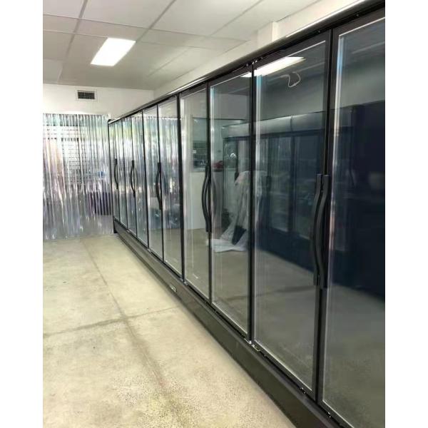 Шкаф дверей Multideck супермаркета вертикальный стеклянный для замороженных продуктов