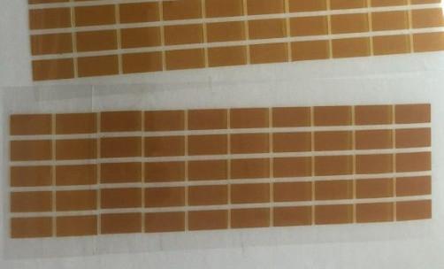 0.08mm Brown Die Cut Adhesive Tape Single Sided Polyimide PET Material